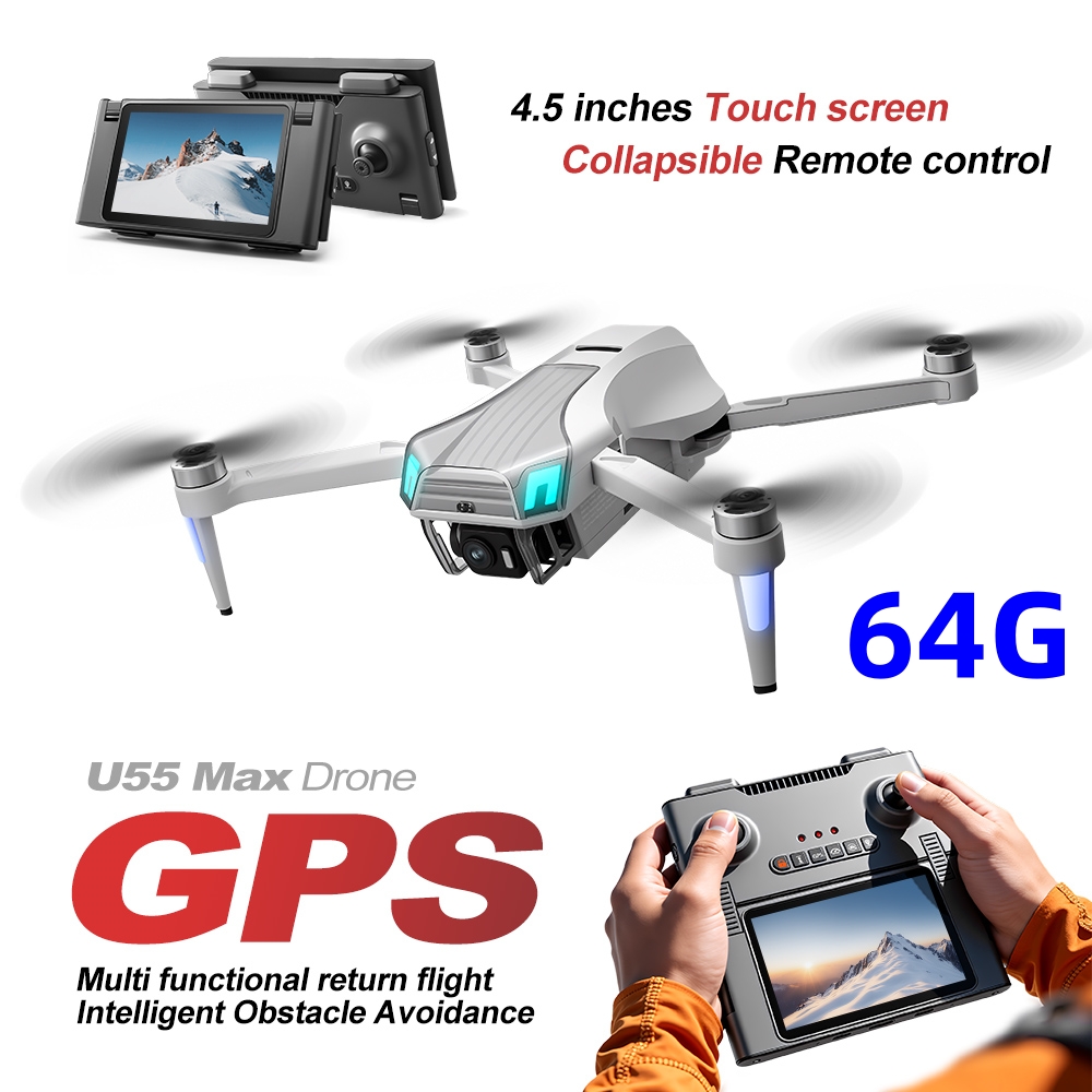 NCZOBOE U55  GPS Drone with Sc - Drone Gimbal 3 Axis ulasan dan harga
